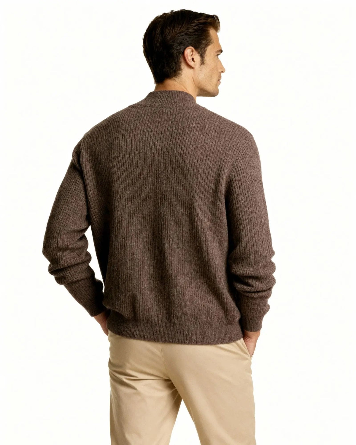 100% Cashmere Zip Cardigan