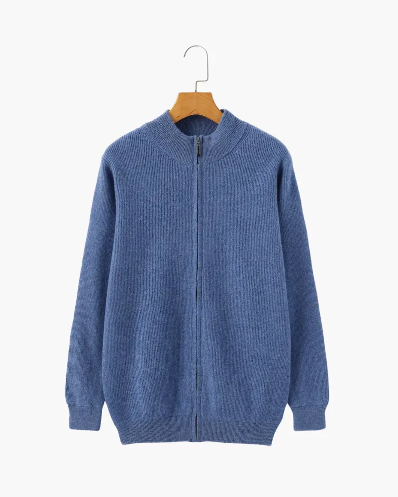 100% Cashmere Zip Cardigan
