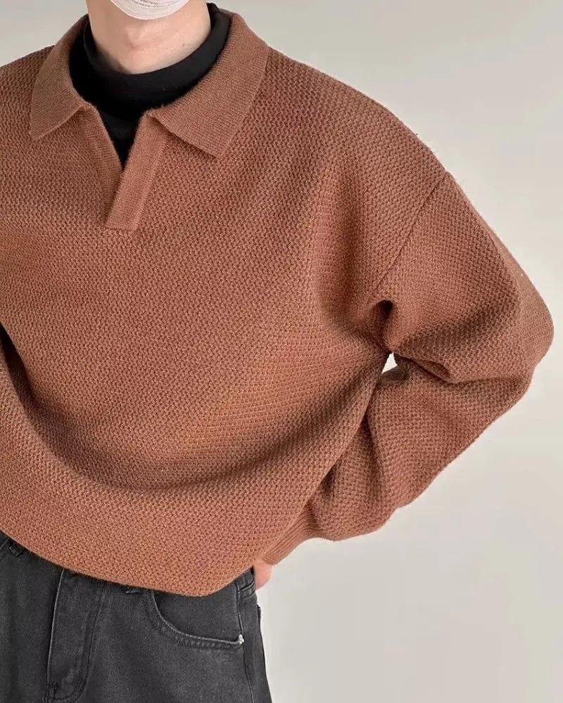 Textured Knit Polo