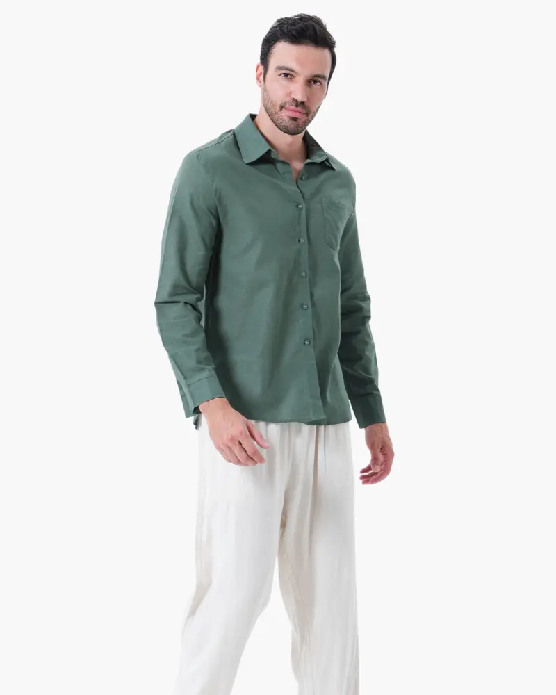 Old Money Linen Set Long Sleeve