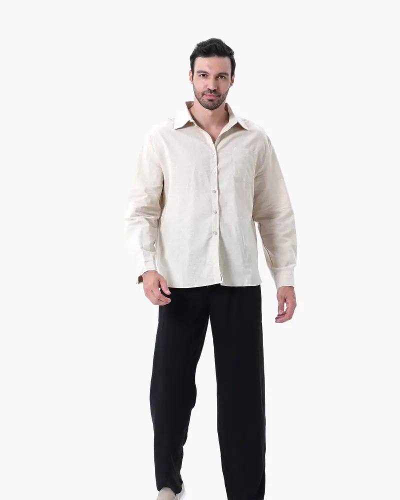 Old Money Linen Set Long Sleeve