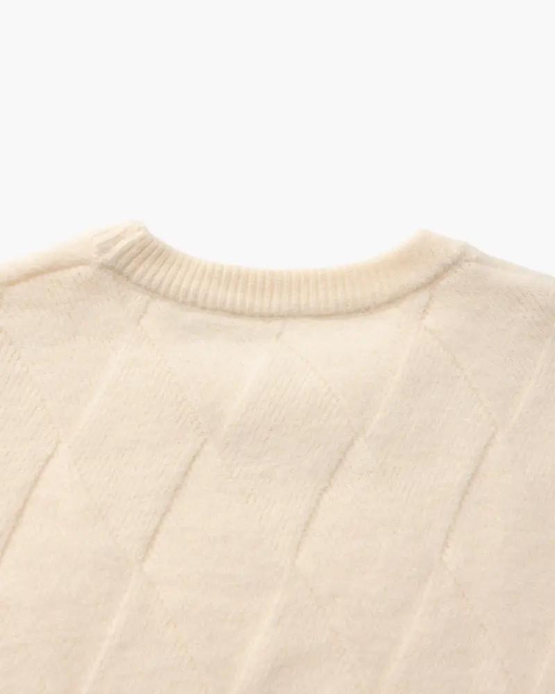 Diamond Knit Crew Neck Jumper