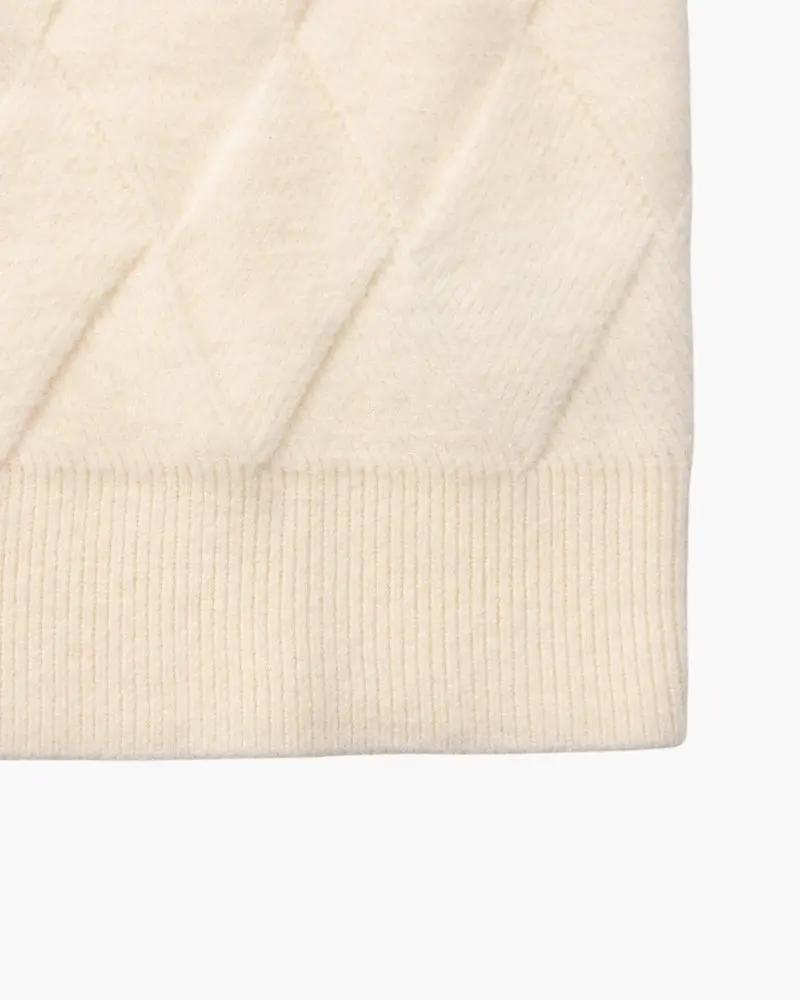 Diamond Knit Crew Neck Jumper
