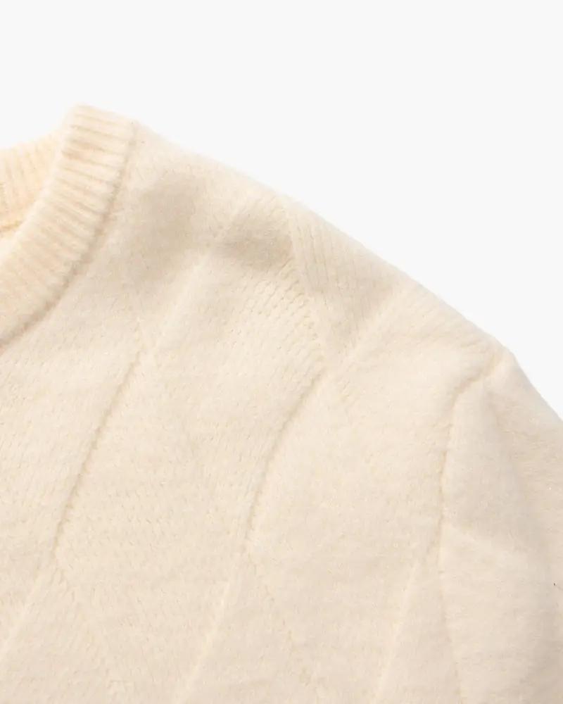 Diamond Knit Crew Neck Jumper