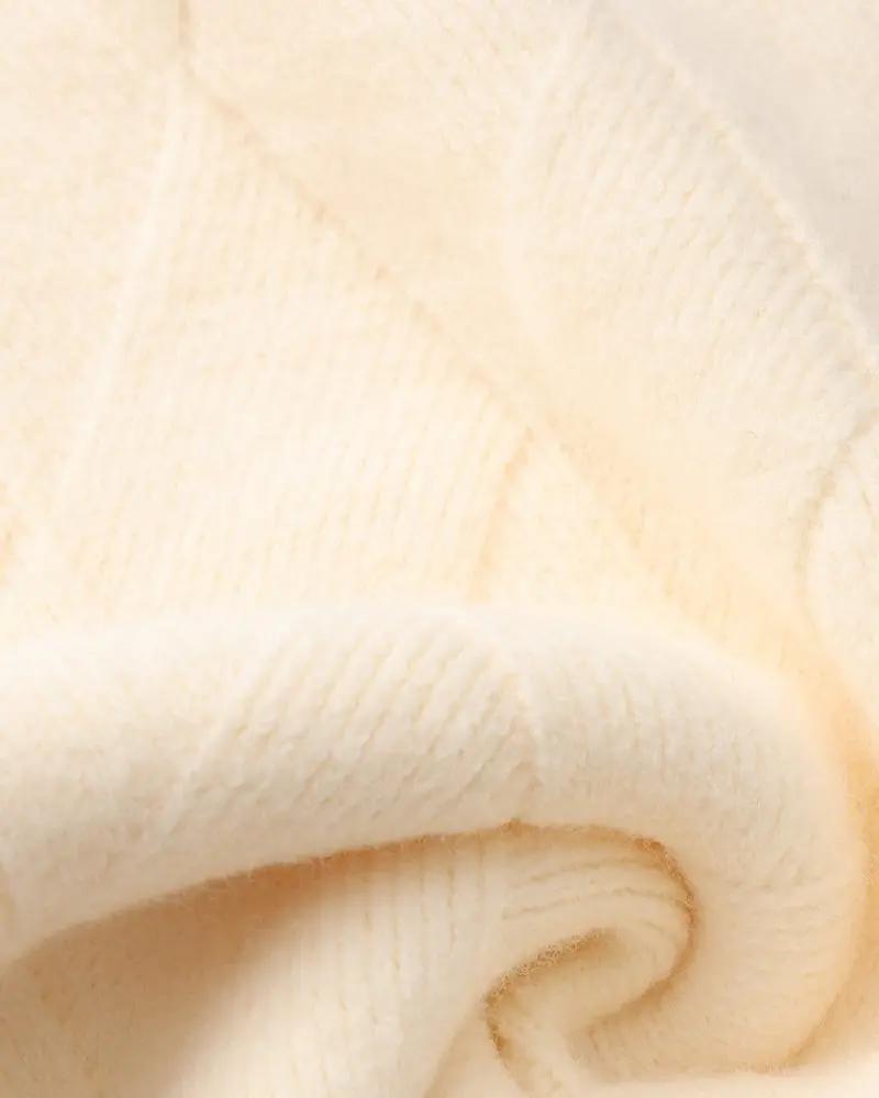 Diamond Knit Crew Neck Jumper