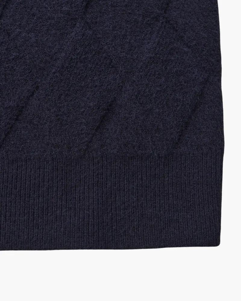 Diamond Knit Crew Neck Jumper