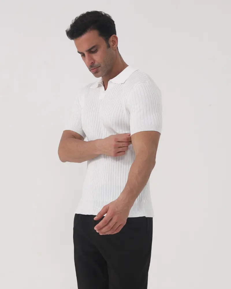 Florence Ribbed Cotton Polo