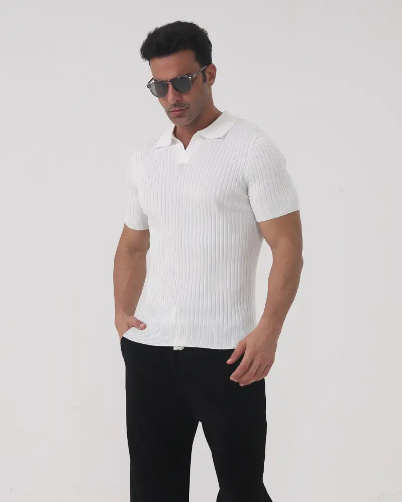 Florence Ribbed Cotton Polo