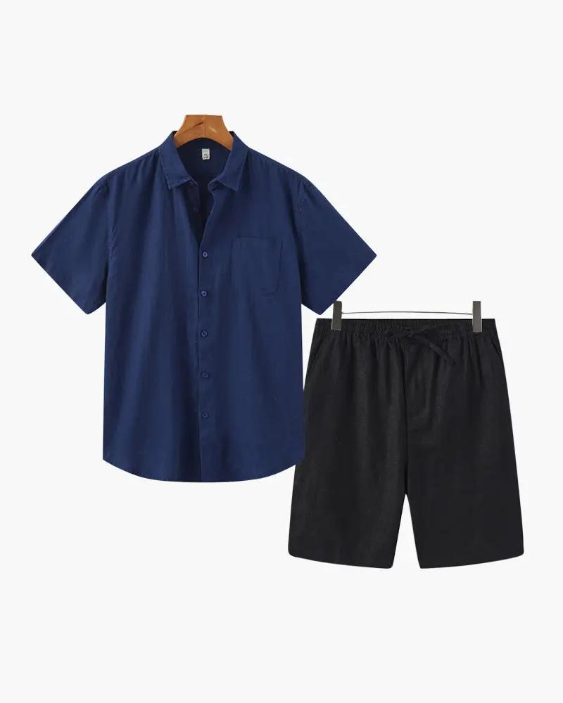 Old Money Linen Set Shorts
