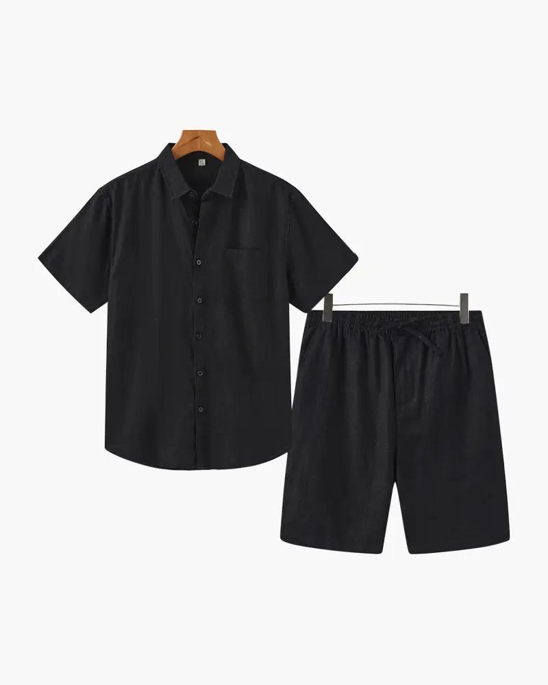 Old Money Linen Set Shorts