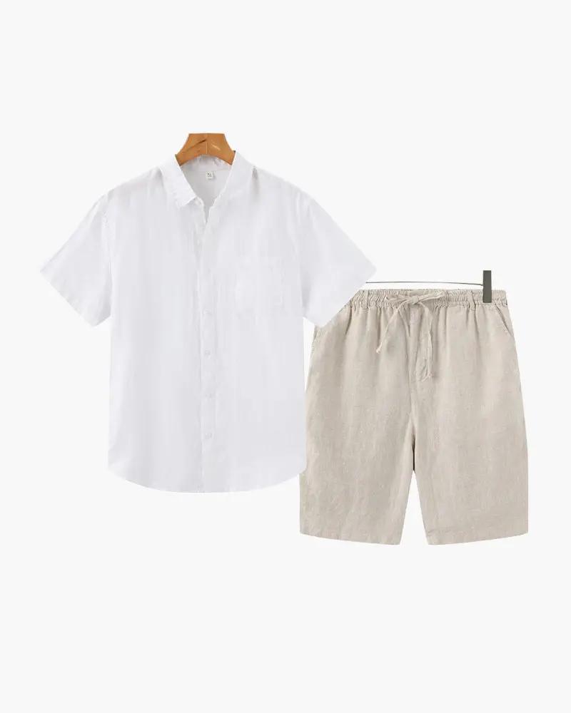 Old Money Linen Set Shorts