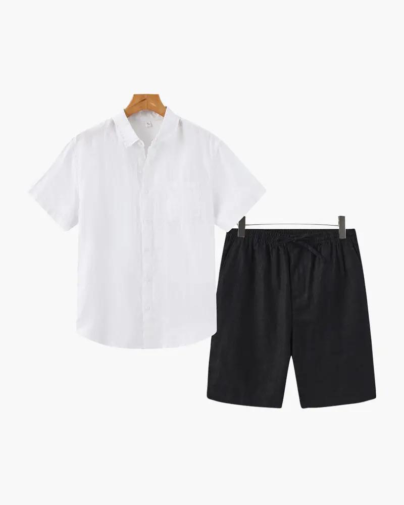 Old Money Linen Set Shorts
