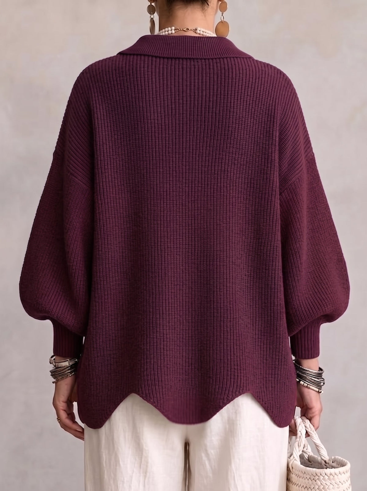 Iolanthe Collared Cardigan with Metal Buttons