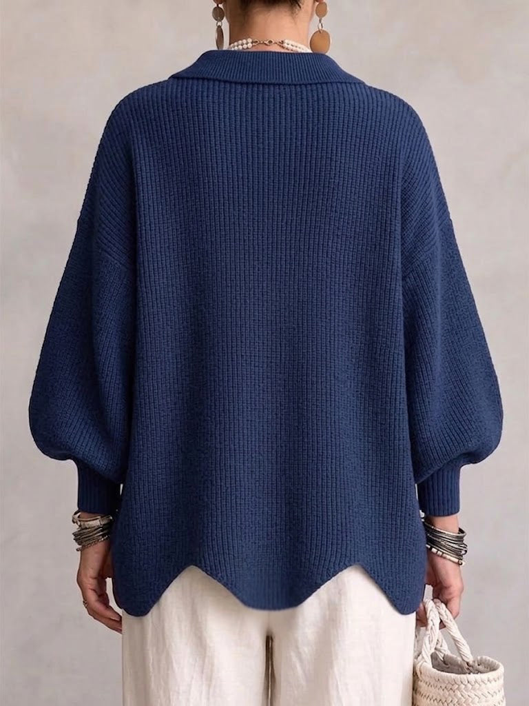 Iolanthe Collared Cardigan with Metal Buttons
