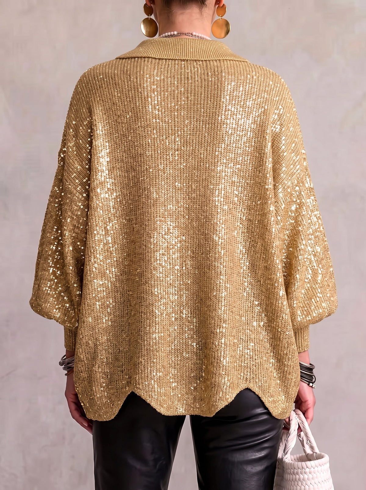 Iolanthe Collared Cardigan with Metal Buttons