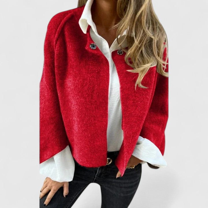Bettinna Elegant Open-Front Jacket